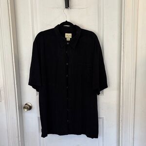 Joseph and Feiss Men’s Black Button-Up silk Shirt